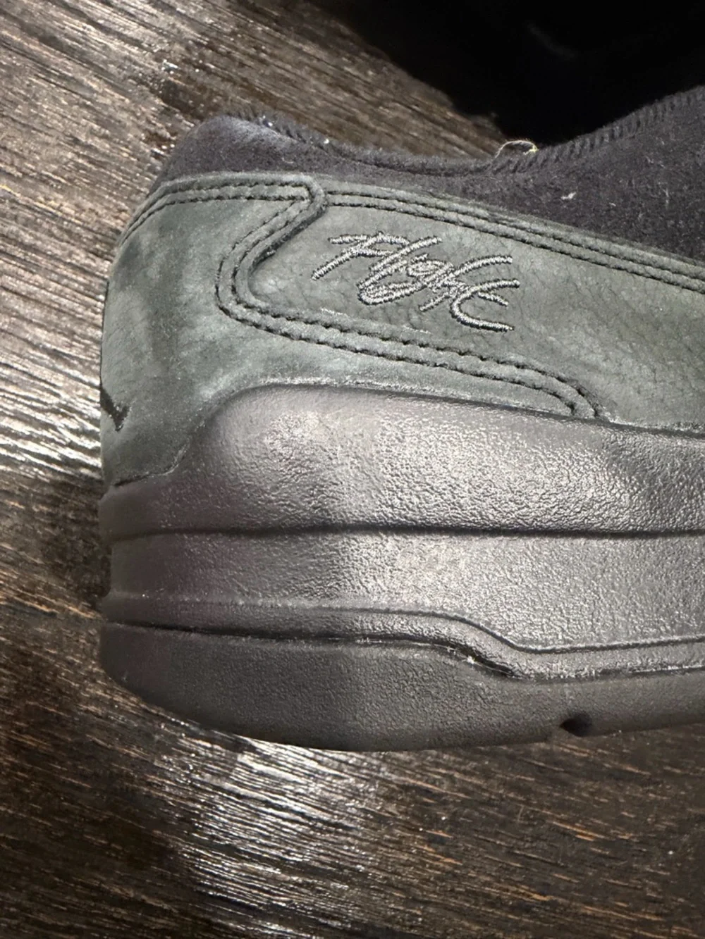Nike Air Jordan Flight Court Men's Shoes Triple Black Mens size 10